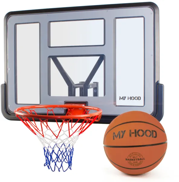 My Hood - Koripallokori levyllä ja seinäkiinnikkeellä - Sisältää pallon